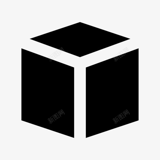 立方体形状项目管理材质图标svg_新图网 https://ixintu.com 立方体形状 项目管理材质图标