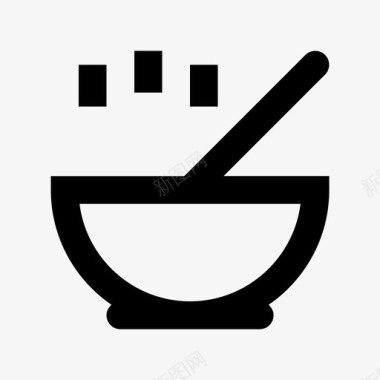 汤碗厨具材质图标图标