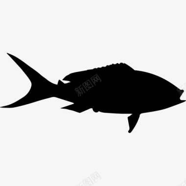 黄尾鱼形状动物动物王国图标图标