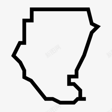 苏丹非洲大陆图标图标