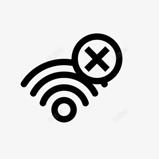 没有信号错误没有wifi图标svg_新图网 https://ixintu.com 信号 坏信号 没有wifi 没有信号 波形 设置3 错误