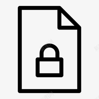 文件锁安全保护图标图标