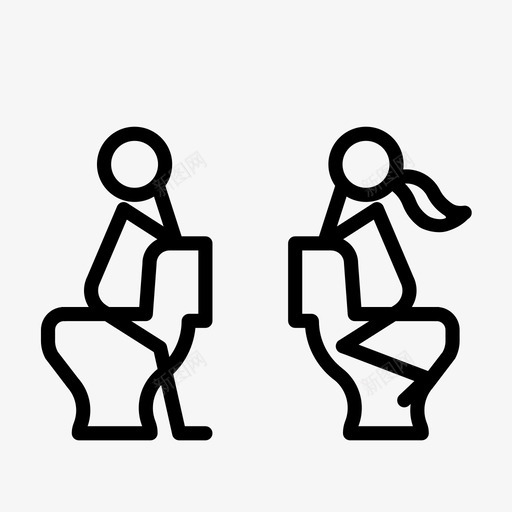 厕所谈话男女通用摊位图标svg_新图网 https://ixintu.com 中性公共厕所 厕所 厕所谈话 恶心 摊位 洗手间 浴室 演讲 男女通用 聊天