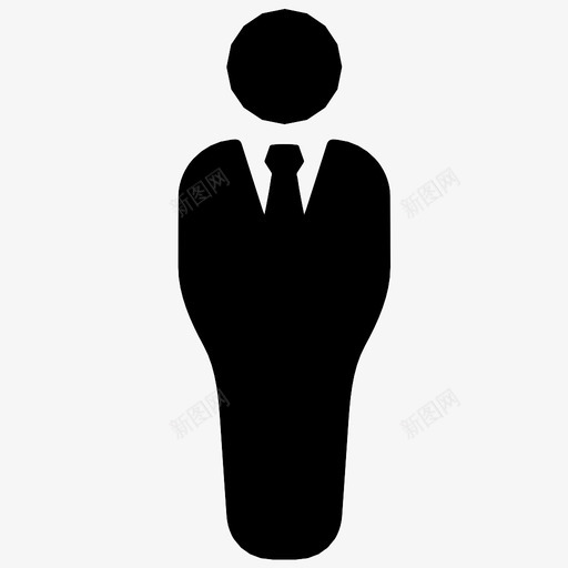 经理领带西装图标svg_新图网 https://ixintu.com 商人 宽大 工人 男性 经理 西装 轮廓 领带 高管