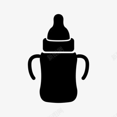婴儿奶瓶饮料饲料图标图标