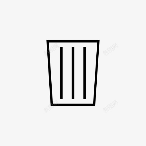 垃圾桶垃圾纸张图标svg_新图网 https://ixintu.com 删除 办公室 垃圾 垃圾桶 垃圾桶容器 塑料瓶 家庭 容器 纸张