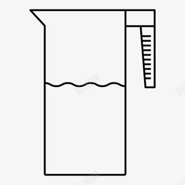 水壶桌子倒图标图标