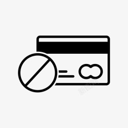请先付款禁止使用信用卡请付款不接受图标高清图片