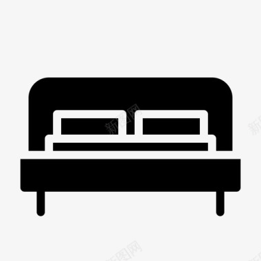 床休息放松图标图标