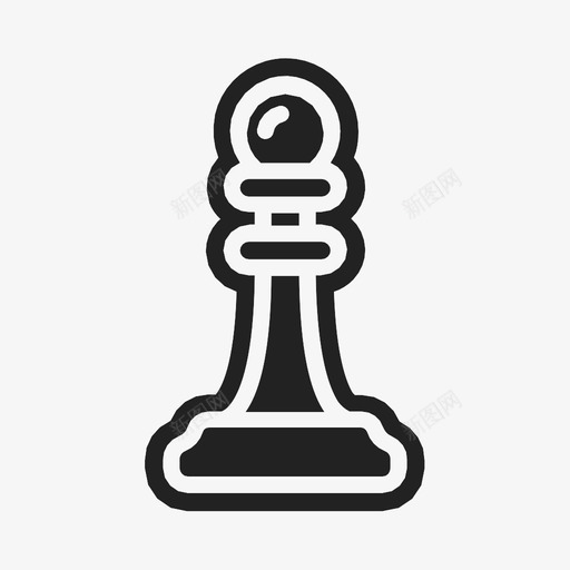 当铺象棋棋子图标svg_新图网 https://ixintu.com 人质 垂直 当铺 棋子 游戏 策略 象棋 赌注 风险