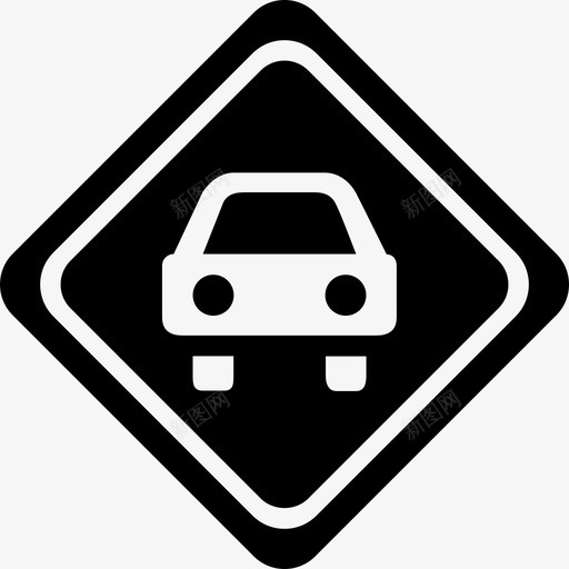 汽车交通信号标志信号装置图标svg_新图网 https://ixintu.com 信号装置 标志 汽车交通信号