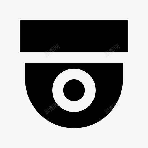 安全摄像头犯罪和安全材料实体图标svg_新图网 https://ixintu.com 安全摄像头 犯罪和安全材料实体图标