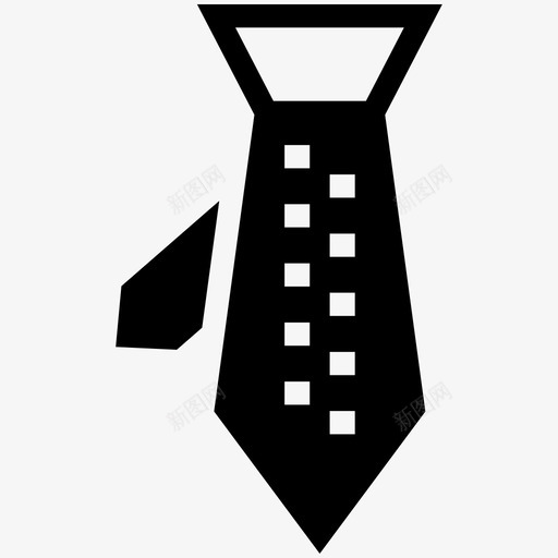 领带礼服时尚图标svg_新图网 https://ixintu.com 100个美丽时尚的偶像 制服领带 时尚 服饰 正式 礼服 西装 领带