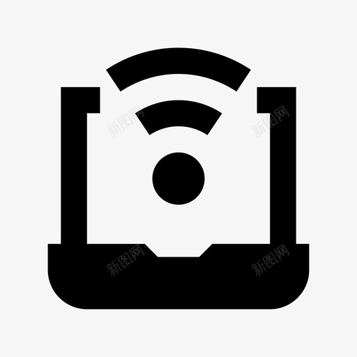 wifi连接网络技术材料图标svg_新图网 https://ixintu.com wifi连接 网络技术材料图标