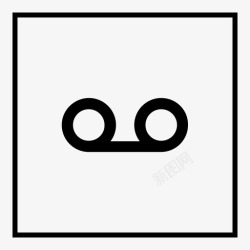 收听新闻语音信箱录音带录音图标高清图片