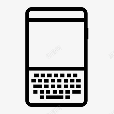 智能手机黑莓键盘图标图标