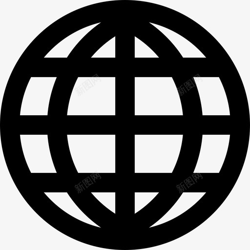 地球网格宇宙万物的全球接口符号图标svg_新图网 https://ixintu.com 地球网格 宇宙万物的全球接口符号