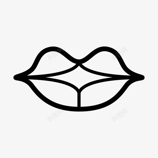 嘴唇出售撅嘴图标svg_新图网 https://ixintu.com 不 保持 出售 分开 嘴唇 张嘴 撅嘴 粗体 金色