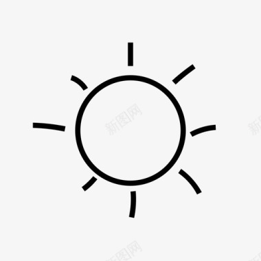 太阳阳光光线图标图标
