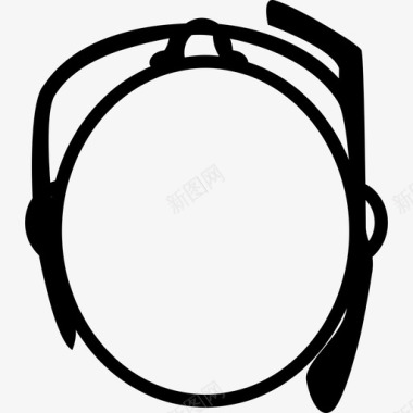 谷歌眼镜从顶视图电脑谷歌眼镜图标图标