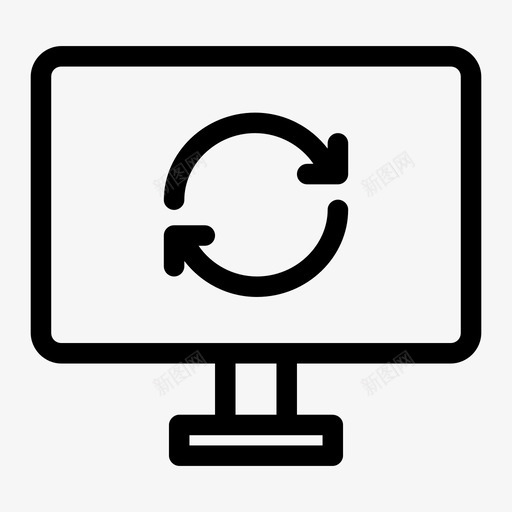 监视器同步1显示计算机图标svg_新图网 https://ixintu.com 1 个人计算机 屏幕通知 显示计算机 监视器led 监视器同步