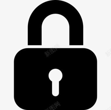上锁的挂锁保安商务包图标图标