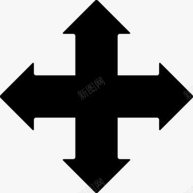 扩展界面符号的四个箭头businesspack图标图标