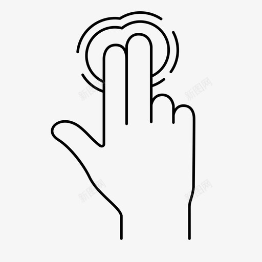 两个手指点击触摸轻敲图标svg_新图网 https://ixintu.com 两个手指点击 手势1 手指 按钮 控制 界面 蜂鸣器 触摸 轻敲