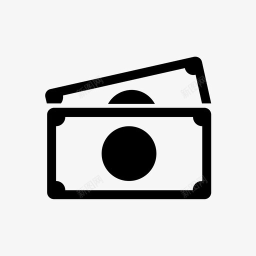 钞票现金支付图标svg_新图网 https://ixintu.com 现金支付 钞票