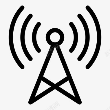 信号塔wifi震颤图标图标