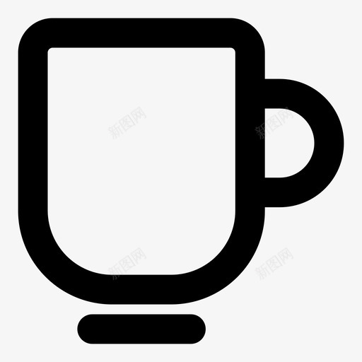 杯咖啡饮料图标svg_新图网 https://ixintu.com 像马克杯 咖啡 有把手的 杯 热的 瓷土 茶的 要喝的 食物烹调轮廓大胆 饮料