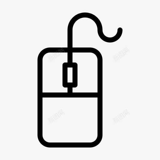 鼠标生产力办公室图标svg_新图网 https://ixintu.com 业务 互联网 办公室 就业 工作 桌面 生产力 计算机 设备 输入 鼠标