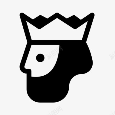 国王皇室王国图标图标