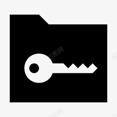 文件夹访问文件夹安全密钥图标图标