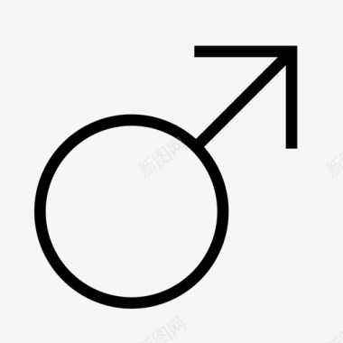 男性潮汐符号图标图标