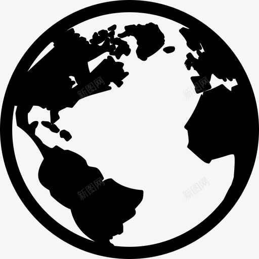 地球地图和旗帜宇宙图标svg_新图网 https://ixintu.com 地图和旗帜 地球 宇宙