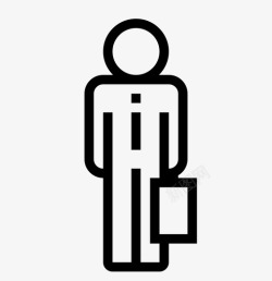 手机和人商人无线悸动图标高清图片