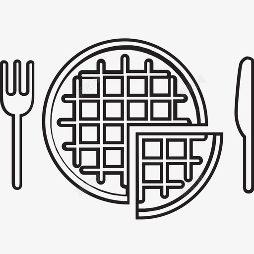 华夫饼咖啡店图标svg_新图网 https://ixintu.com 华夫饼 咖啡店