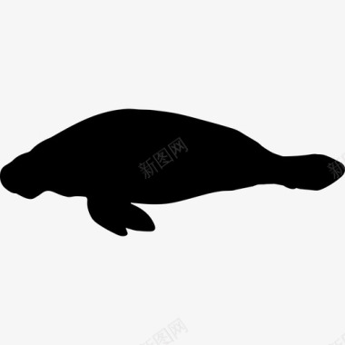 海牛形状动物动物王国图标图标