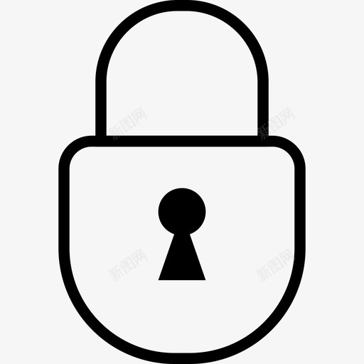 lock2轮廓图标svg_新图网 https://ixintu.com lock2 轮廓图标