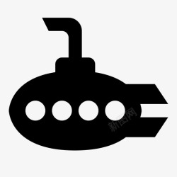 甲壳虫乐队潜艇水槽海图标高清图片