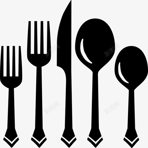 餐具厨房用具工具和用具图标svg_新图网 https://ixintu.com 工具和用具 餐具厨房用具