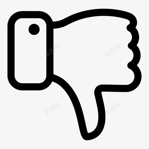 大拇指向下手指情绪图标svg_新图网 https://ixintu.com ui粗轮廓 不一样 动作 厌恶 大拇指向下 情绪 手指 注意力 活动