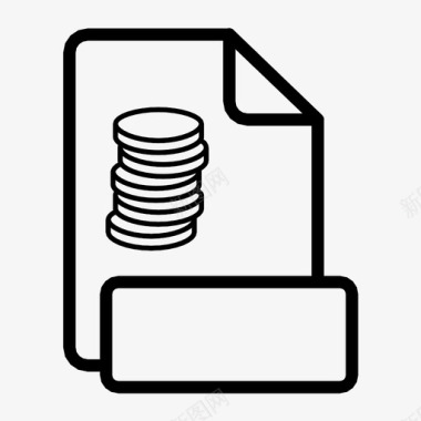 财务文件付款利息图标图标