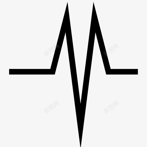 搏动搏动生命线心脏信号图标svg_新图网 https://ixintu.com 搏动 搏动生命线心脏信号