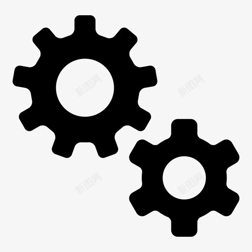 齿轮设置首选项图标svg_新图网 https://ixintu.com 保留 出售 加粗 否 字形用户界面2 控制 设置 首选项 黄金 齿轮