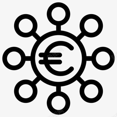 欧元融资项目资金图标图标