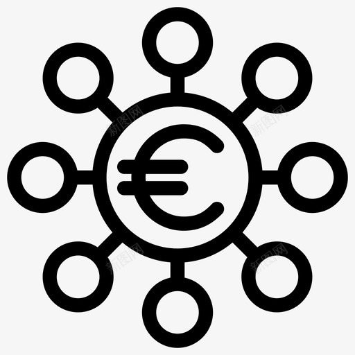 欧元融资项目资金图标svg_新图网 https://ixintu.com 公司 基金 投资 支持 欧元融资 欧洲人 资本风险投资 资金 银行额度 项目