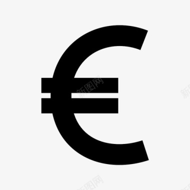 欧元暴涨脉冲图标图标