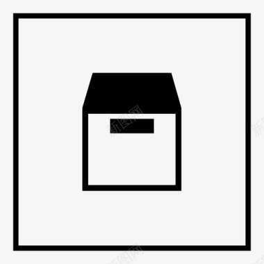 包装箱储存库存图标图标